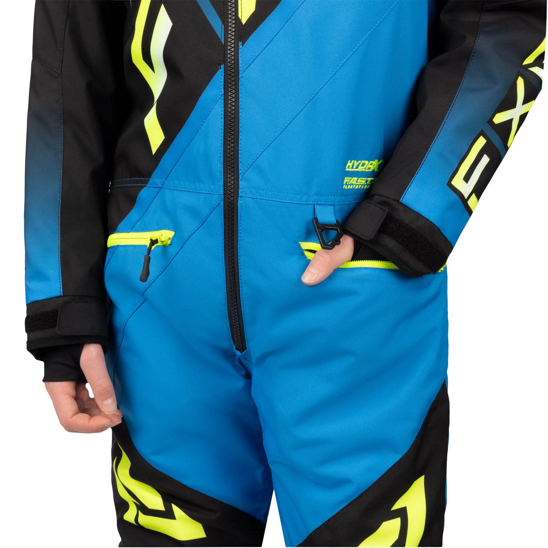 Комбинезон для снегохода (детский) FXR CX №6 blue-black (текстиль) (10Y/140)