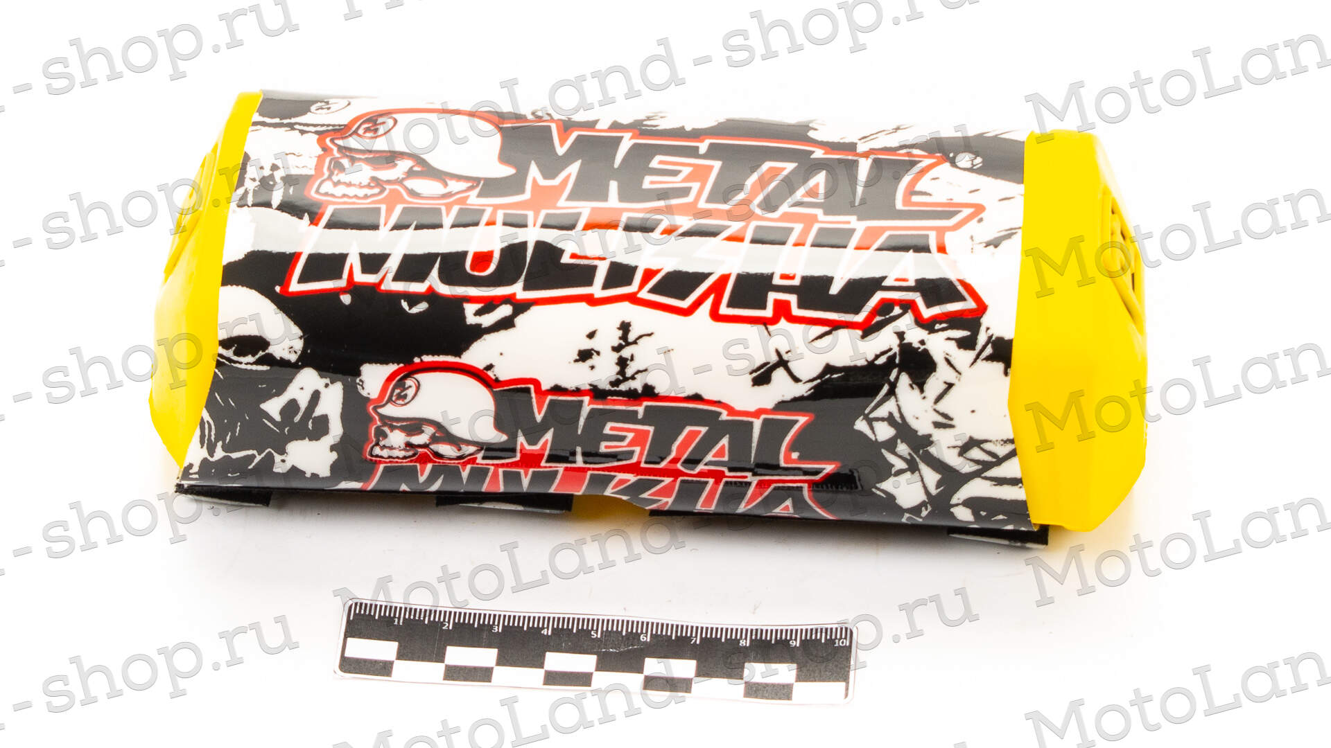 Защита руля прямоугольная №2 желтая
