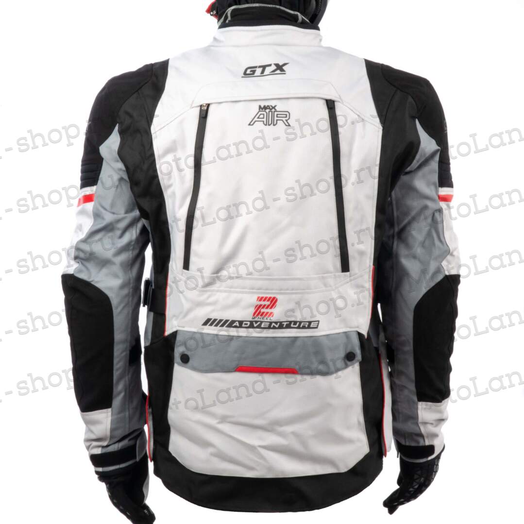 Куртка мотоциклетная (текстиль) GTX EJ-2405 LIGHT GREY (M)