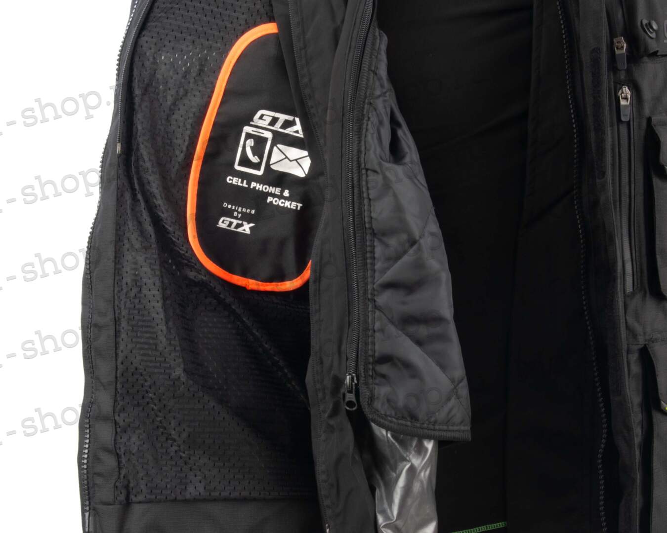 Куртка мотоциклетная (текстиль) женская GTX EJ-2402 BLACK (S)