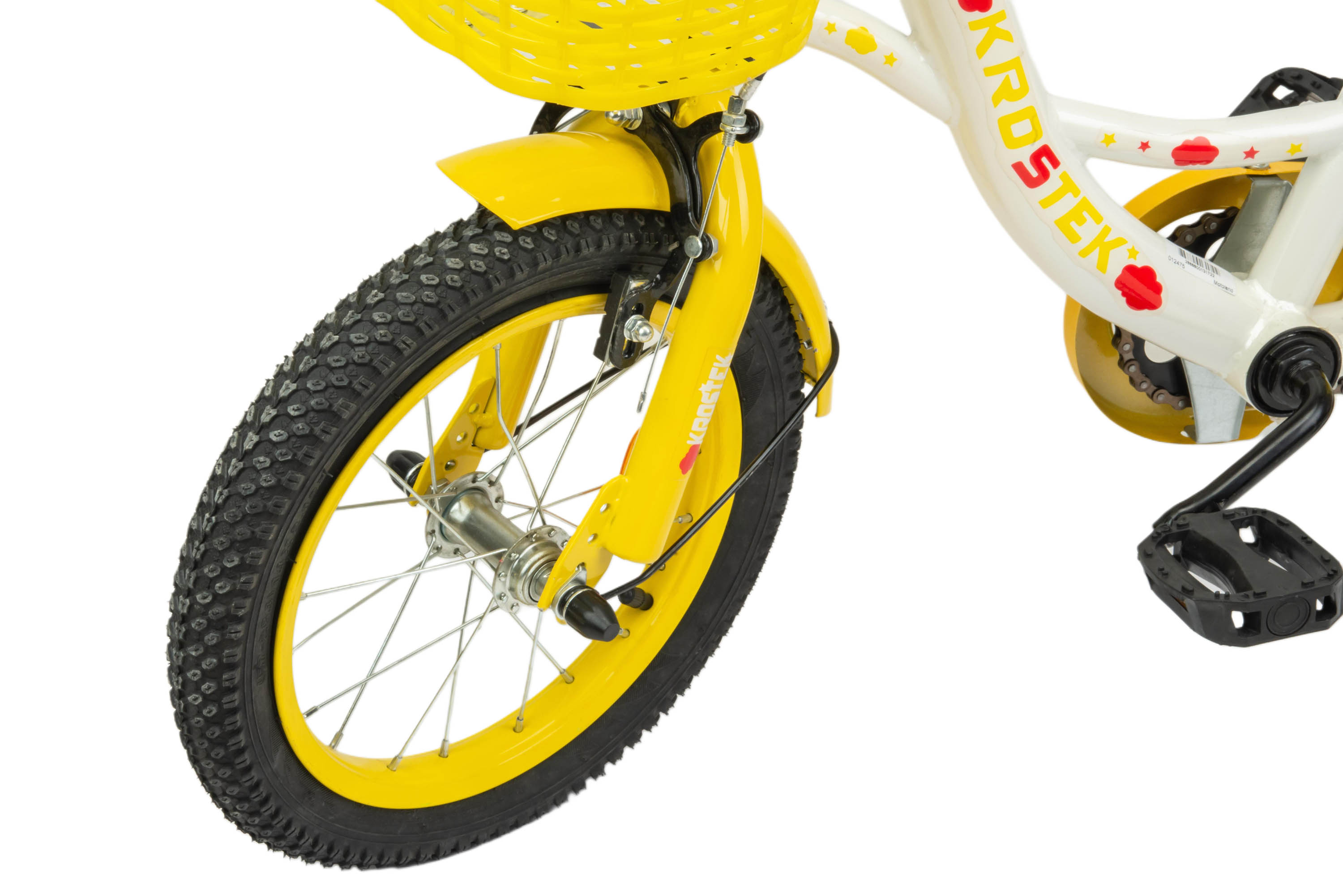 Велосипед 14" KROSTEK PLAY (рама 10") (желтый)