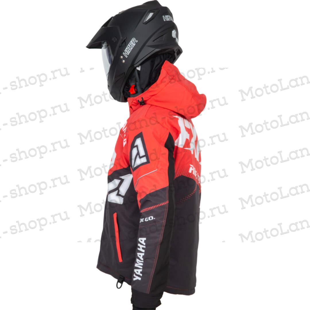 Куртка для снегохода FXR Yamaha Boost №5 black-red (текстиль) (XL)