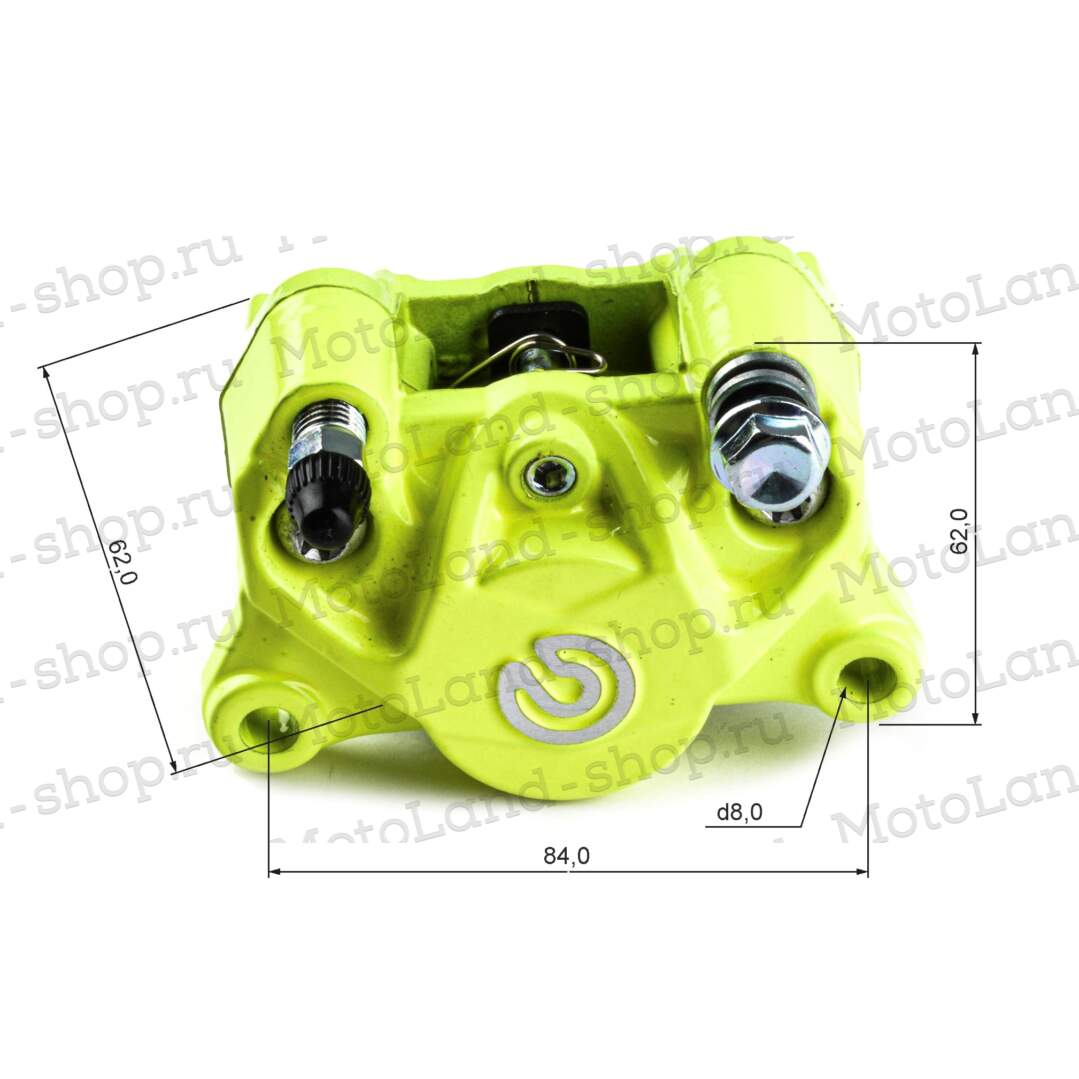 Суппорт тормозной №7 Z8015 (1 поршень) салатовый 