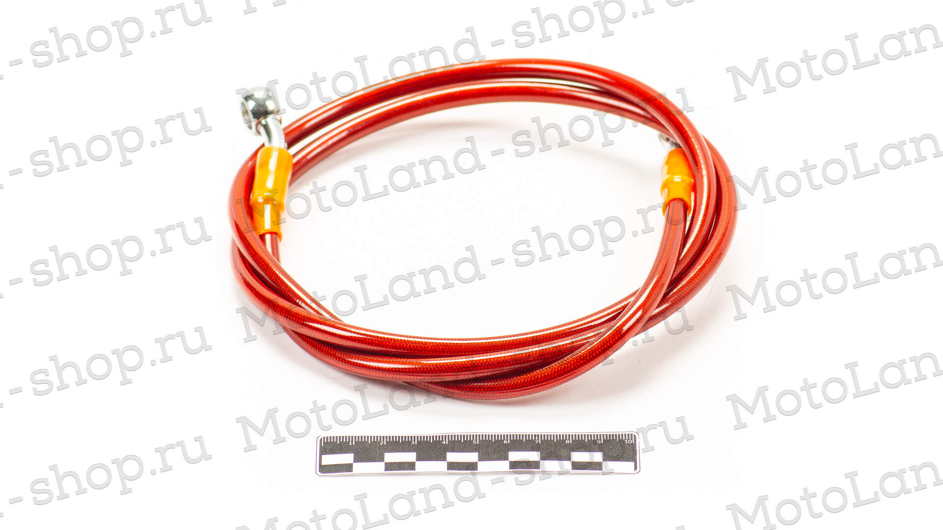 Шланг гидравлический тормозной (армированный) L=1300 d=10мм красный