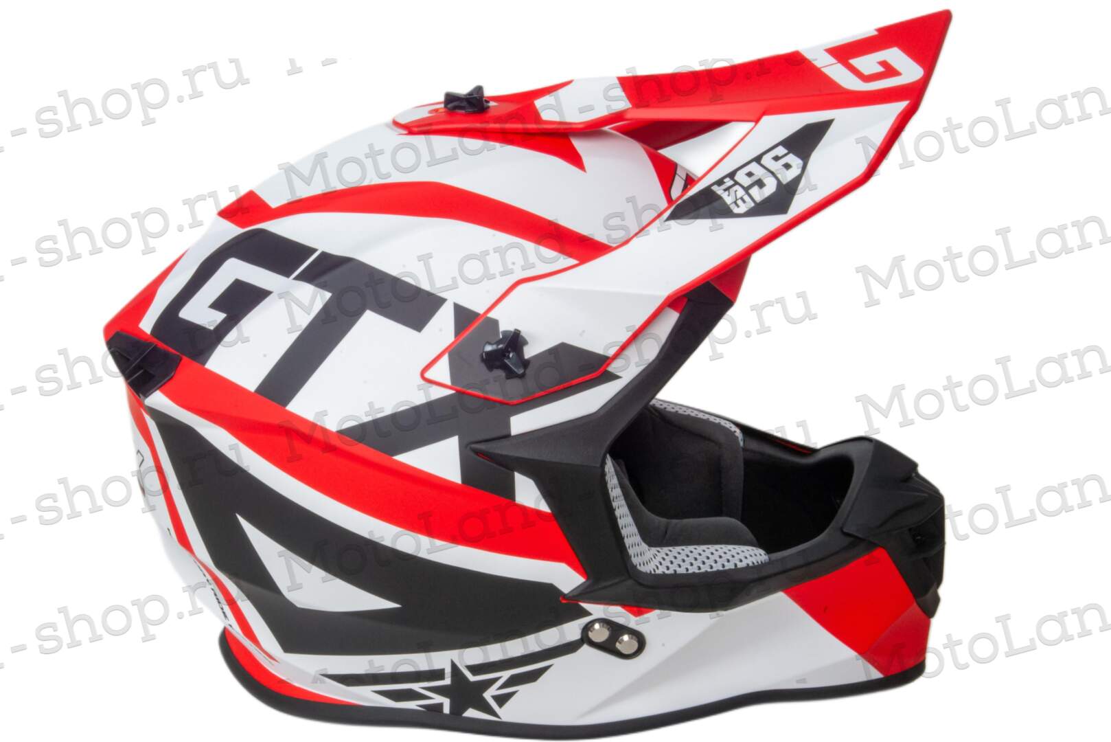 Шлем мото кроссовый GTX 633 №10 (L)  Red