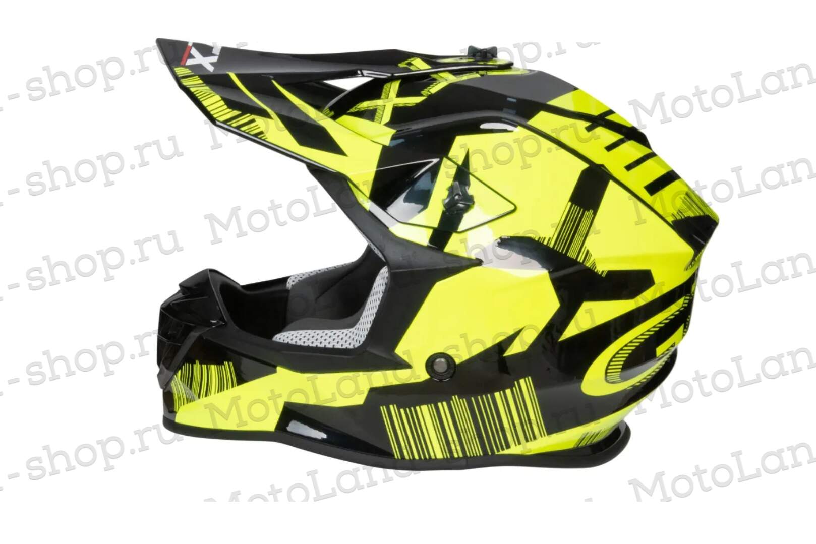 Шлем мото кроссовый GTX 633 №6 (M) BLACK/FLUO YELLOW