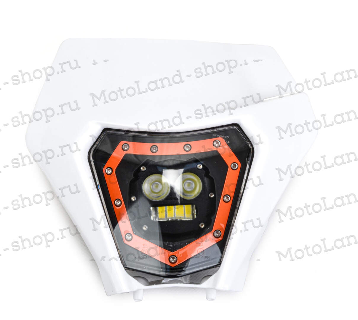 Фара в сборе №1 (KTM) белая 