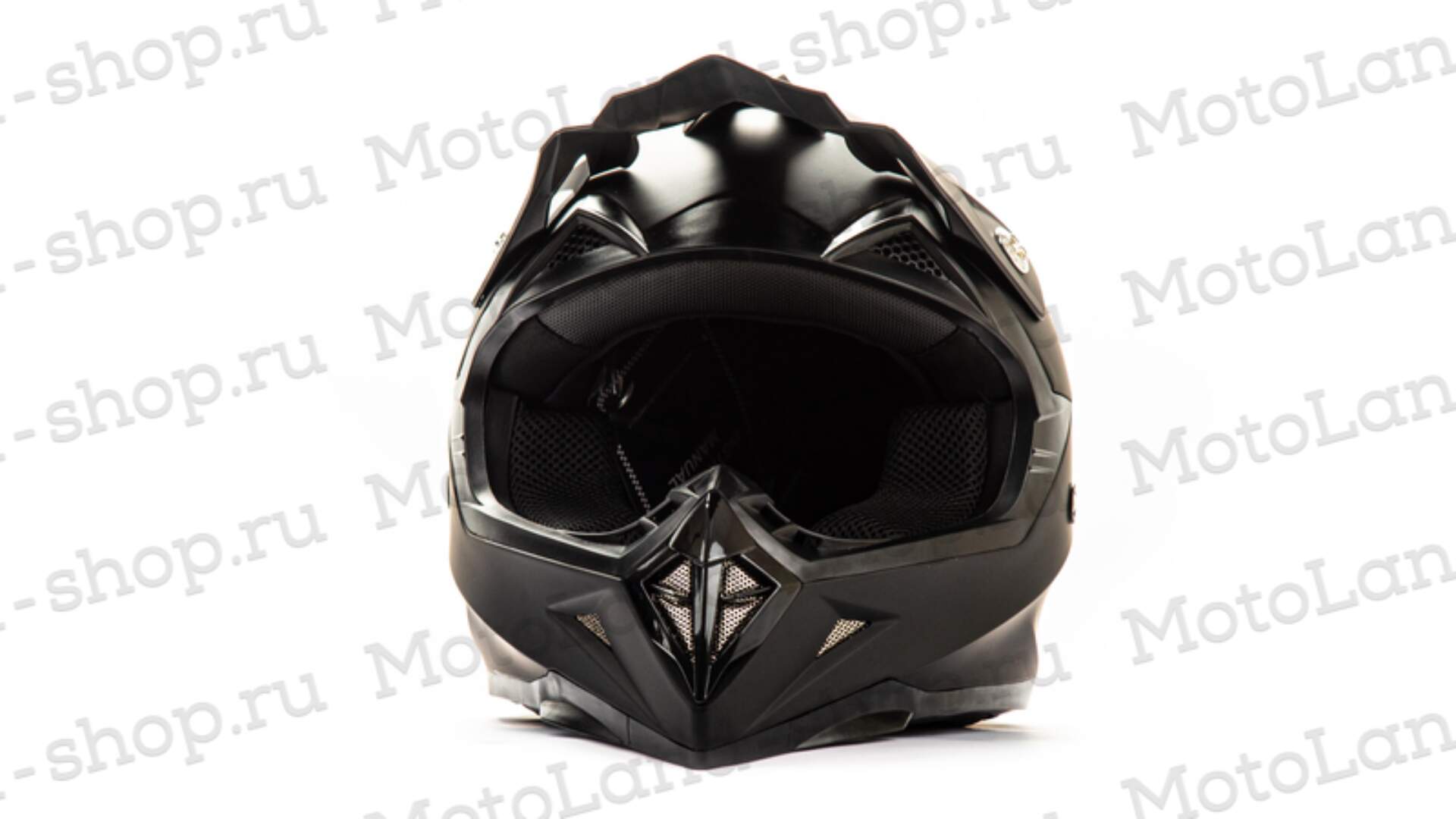 Шлем мото кроссовый HIZER 615 №2 (L)  matt black