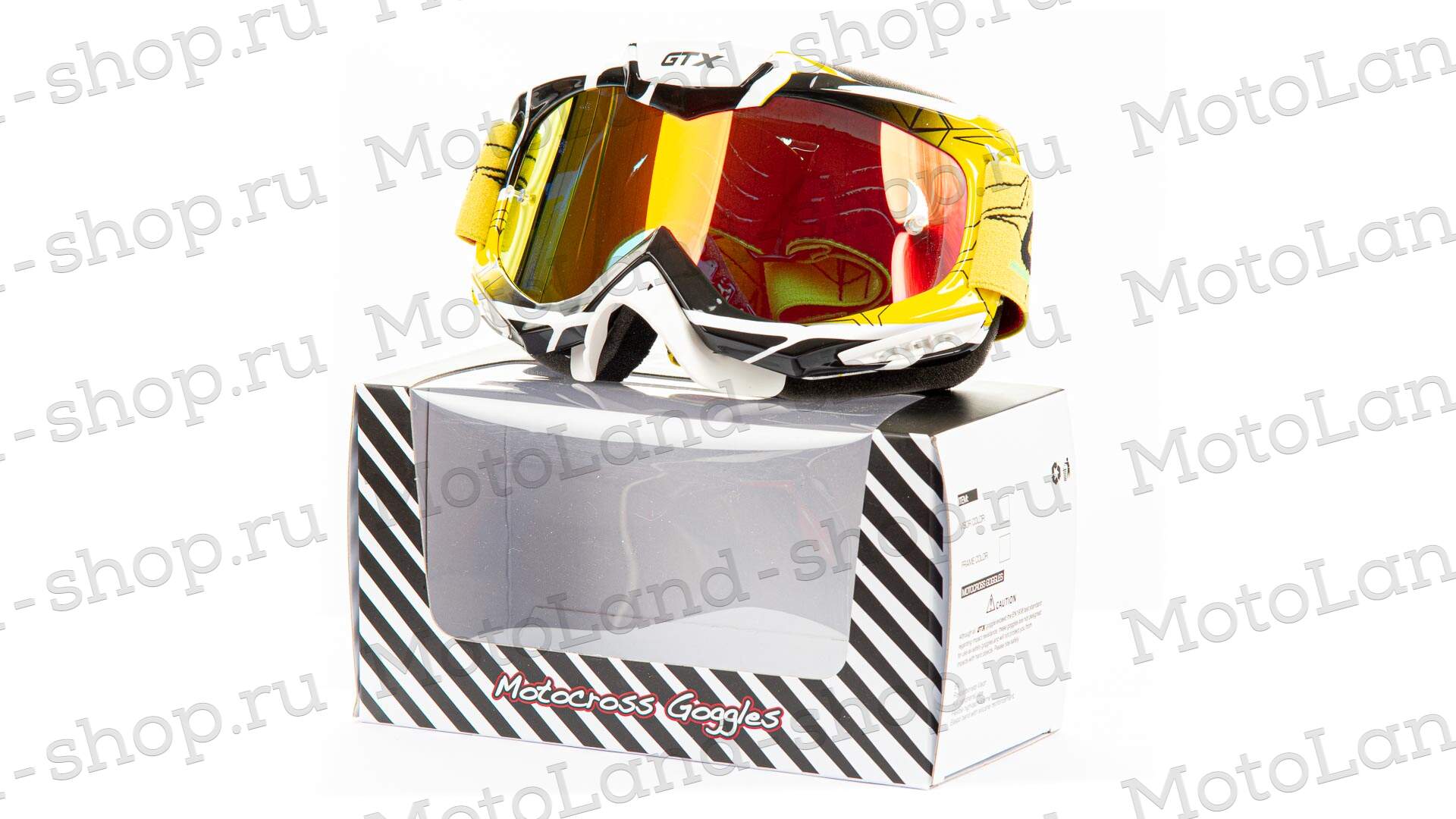 Очки Мотокросс GTX 5016 желтые