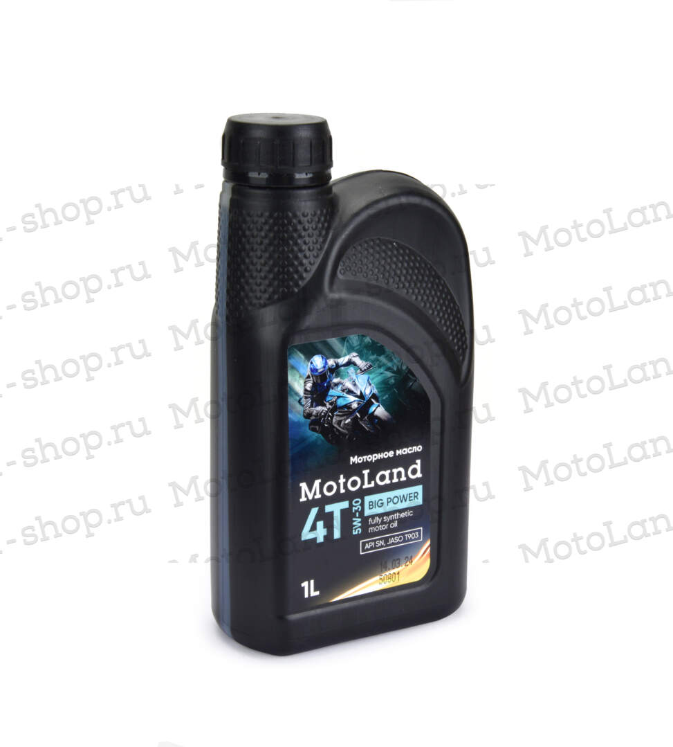 Масло моторное MOTOLAND Big Power Full Syntetic 4T 5W-30 1л