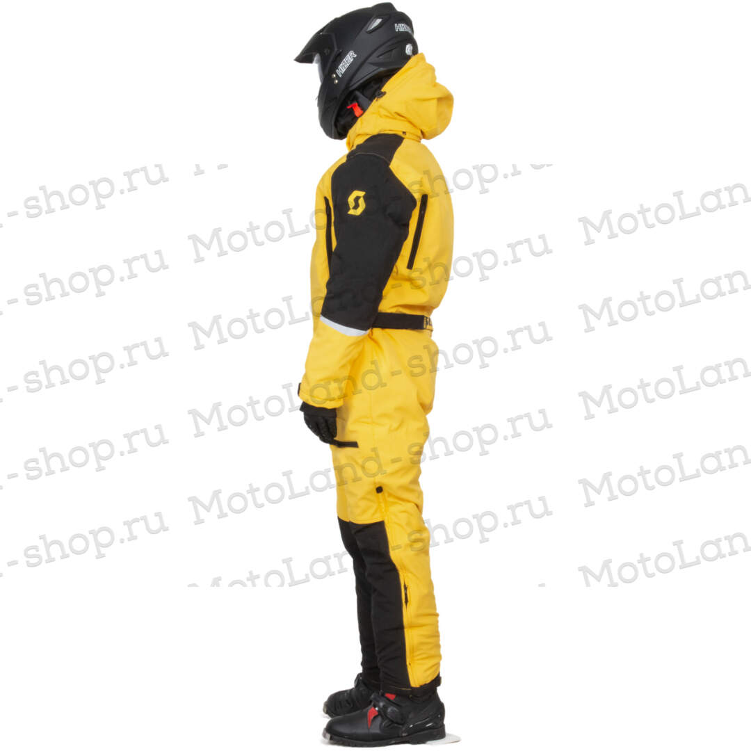 Комбинезон для снегохода SCOTT DS Shell Dryo One Piece №1 yellow-black (текстиль) (XXL)