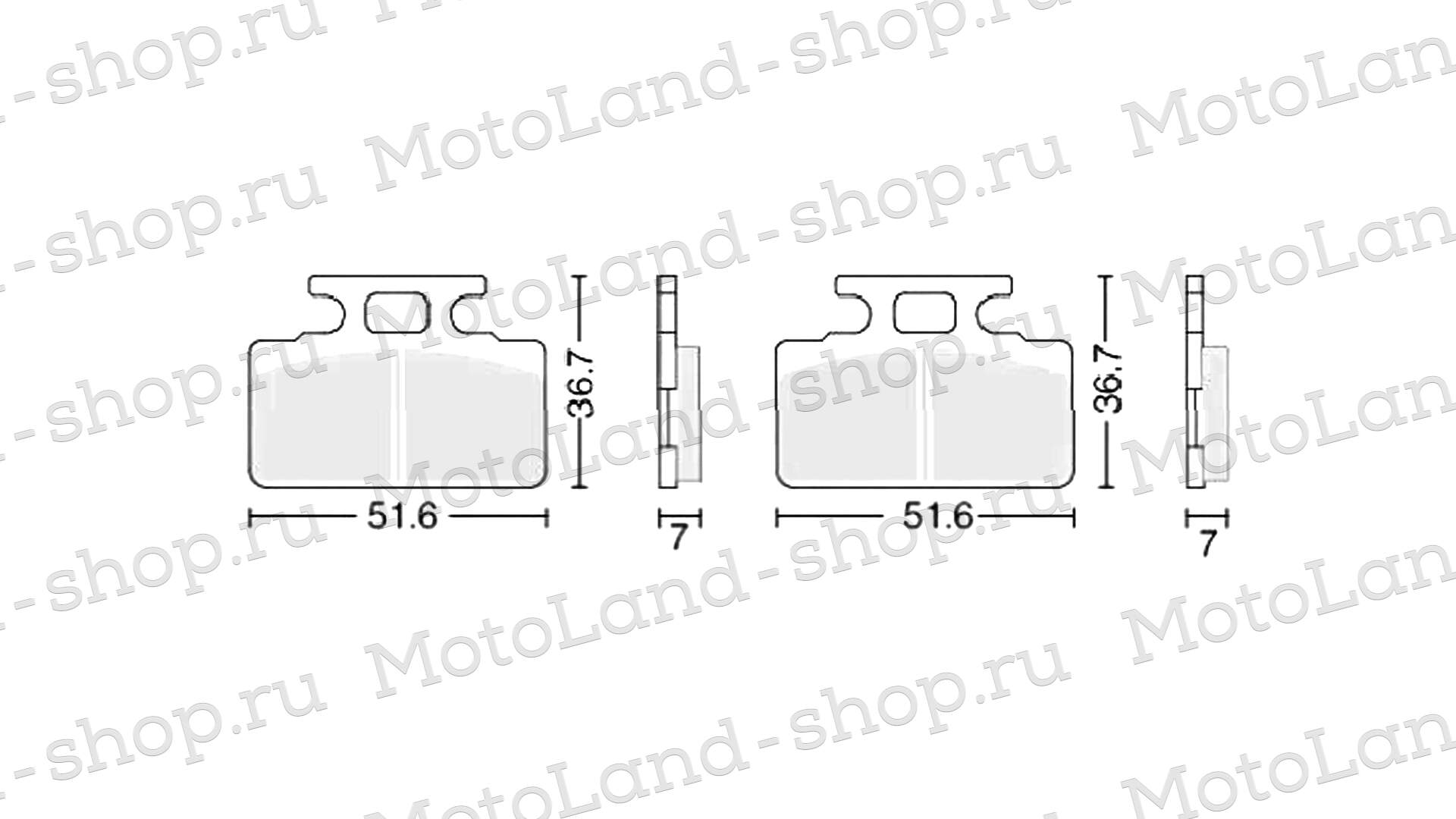 Колодки тормозные дисковые  №4 X-TECH (semi-metallic) полуметаллические