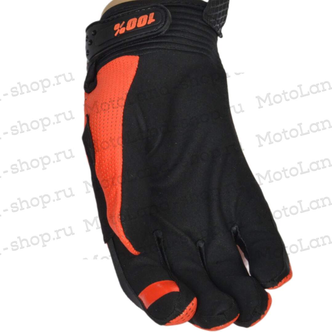 Перчатки мото 100% №10 red (M) мотокросс