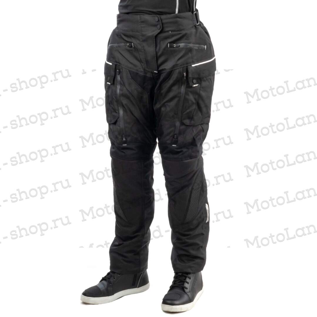 Штаны мотоциклетные (текстиль) женские GTX EJ-3001 BLACK (M)