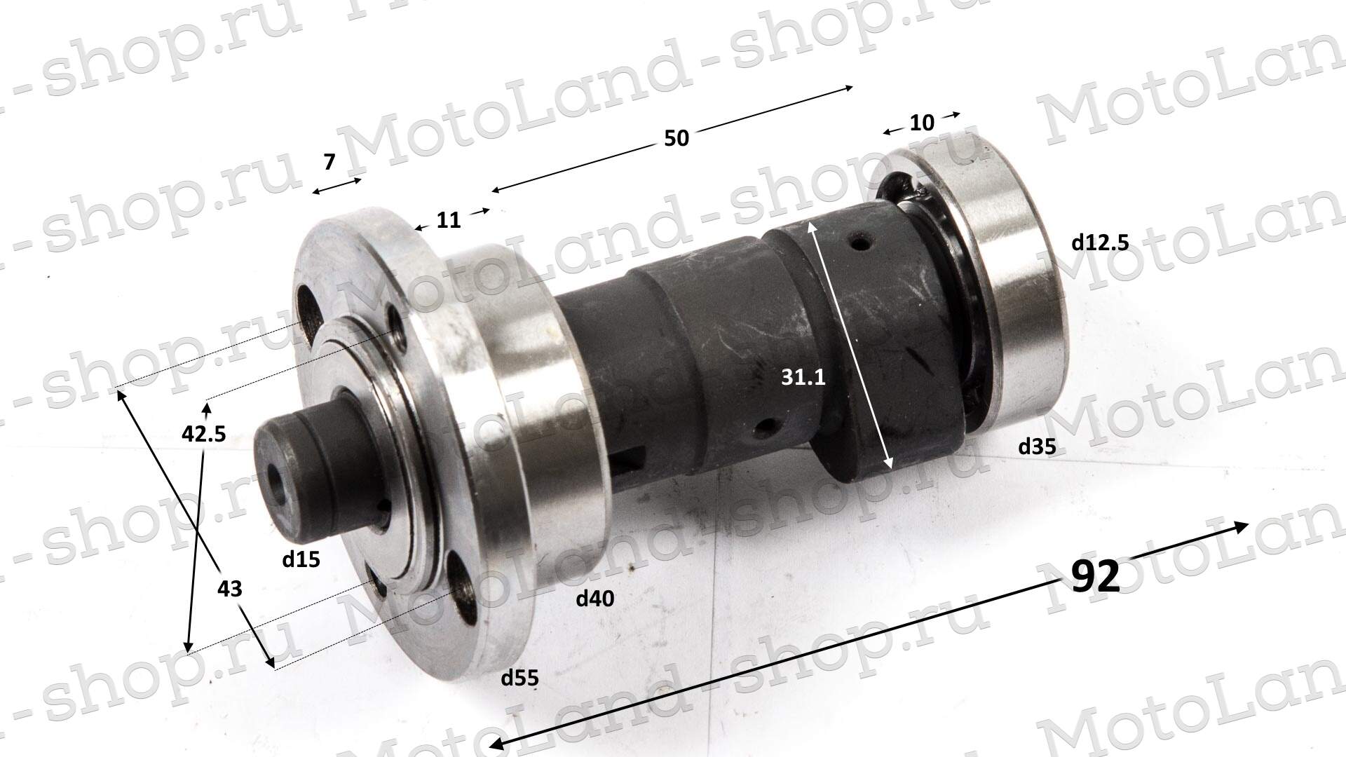 Распредвал верхний 165FMM (CBB250) 165FMM (CB250D-G) OIL COOLED