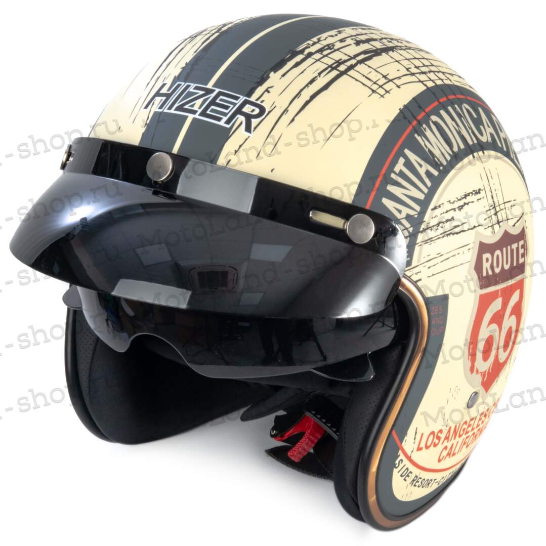 Шлем мото открытый HIZER J510 №1 (XL)