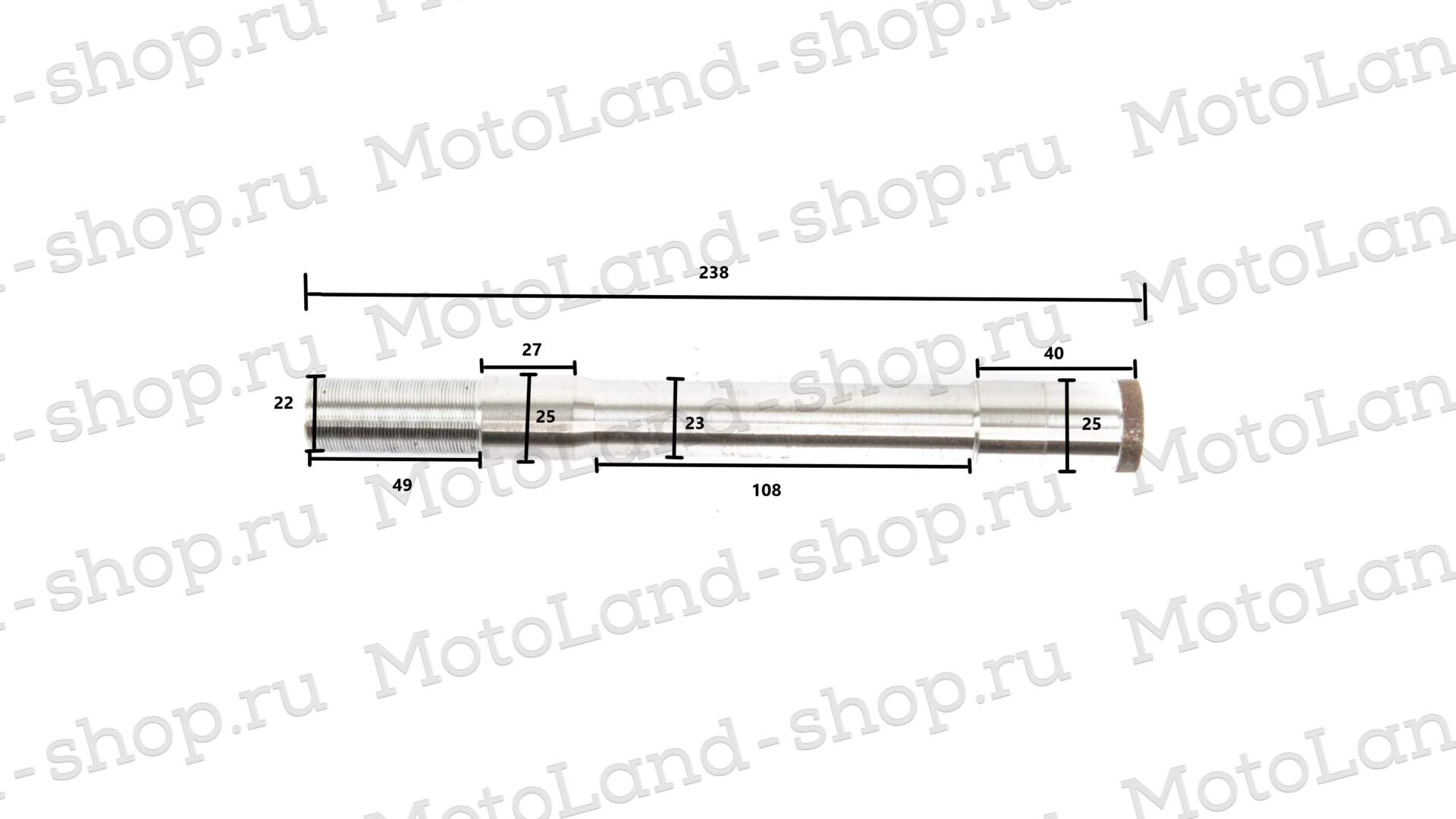 Вал рулевой TTR250 M22×50mm×232mm