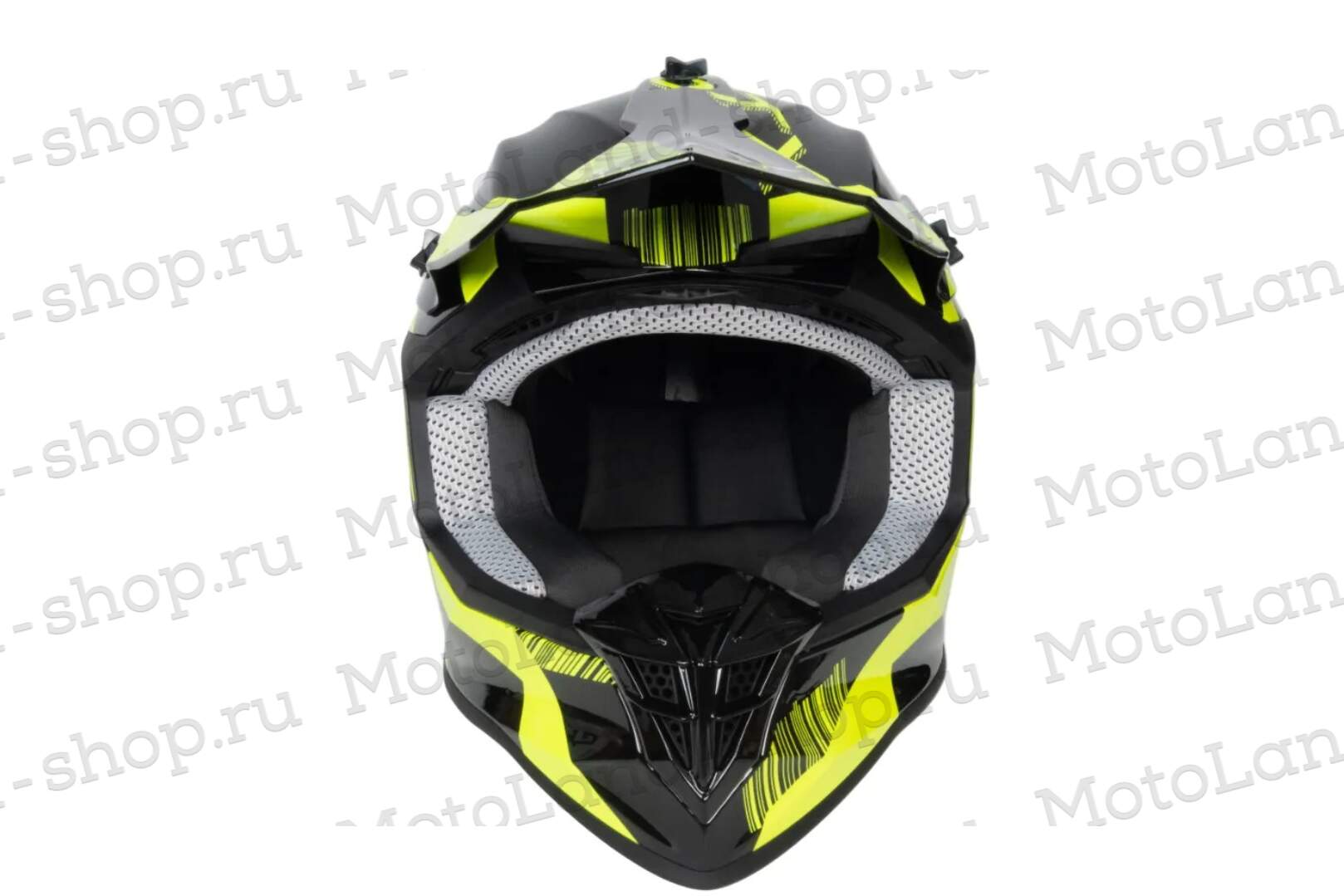 Шлем мото кроссовый GTX 633 №6 (M) BLACK/FLUO YELLOW