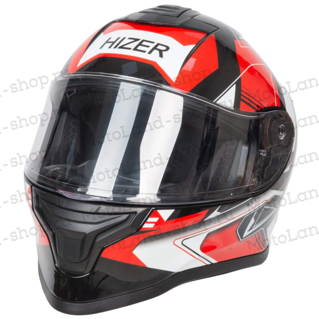 Шлем мото интеграл HIZER J5325 №2 (L) red