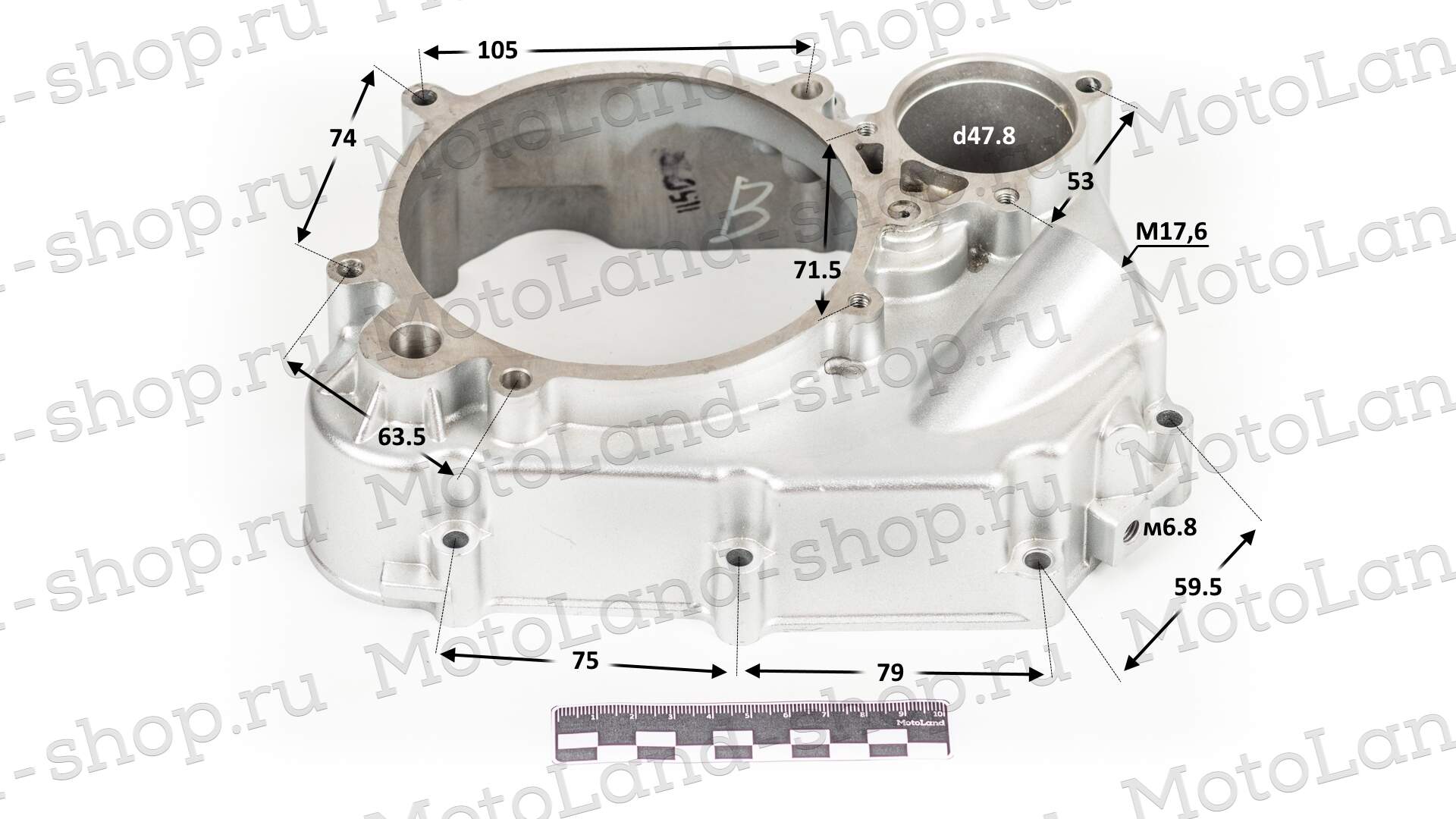 Крышка картера правая W150-G 155см3  ZS