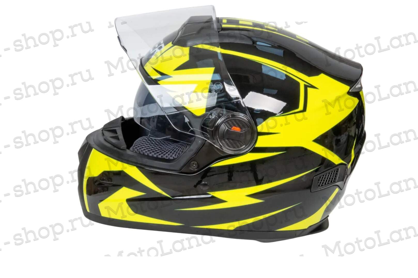 Шлем мото интеграл HIZER B561 №1 (M)  black/yellow