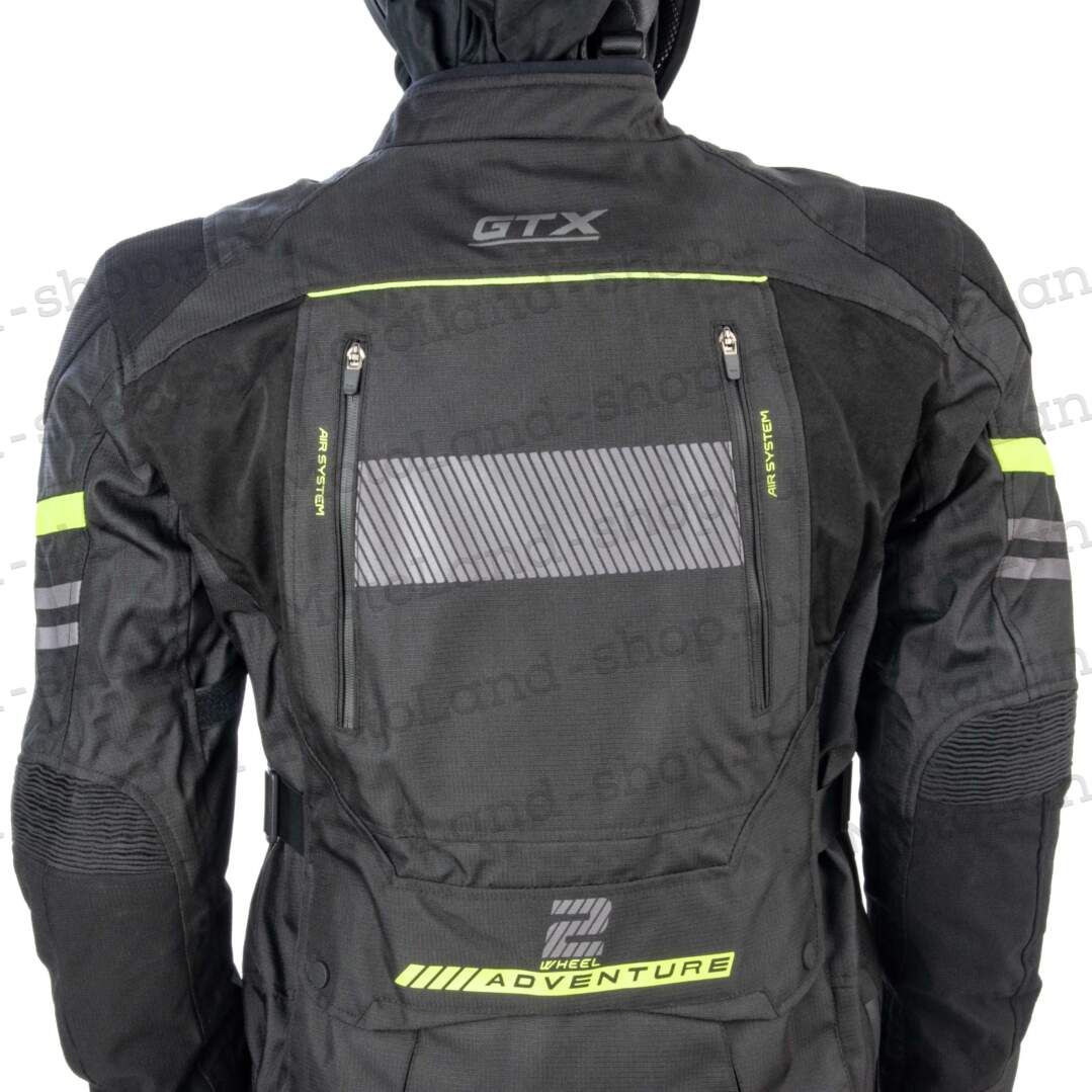 Куртка мотоциклетная (текстиль) GTX EJ-2404 BLACK (XXL)