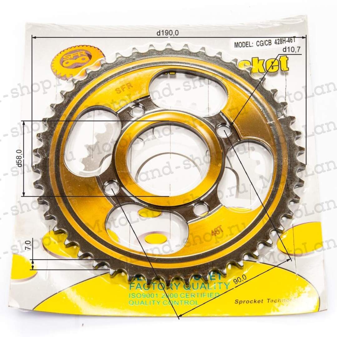 Венец, звезда ведомая (428H-46) SFR CG/CB 4х90х58