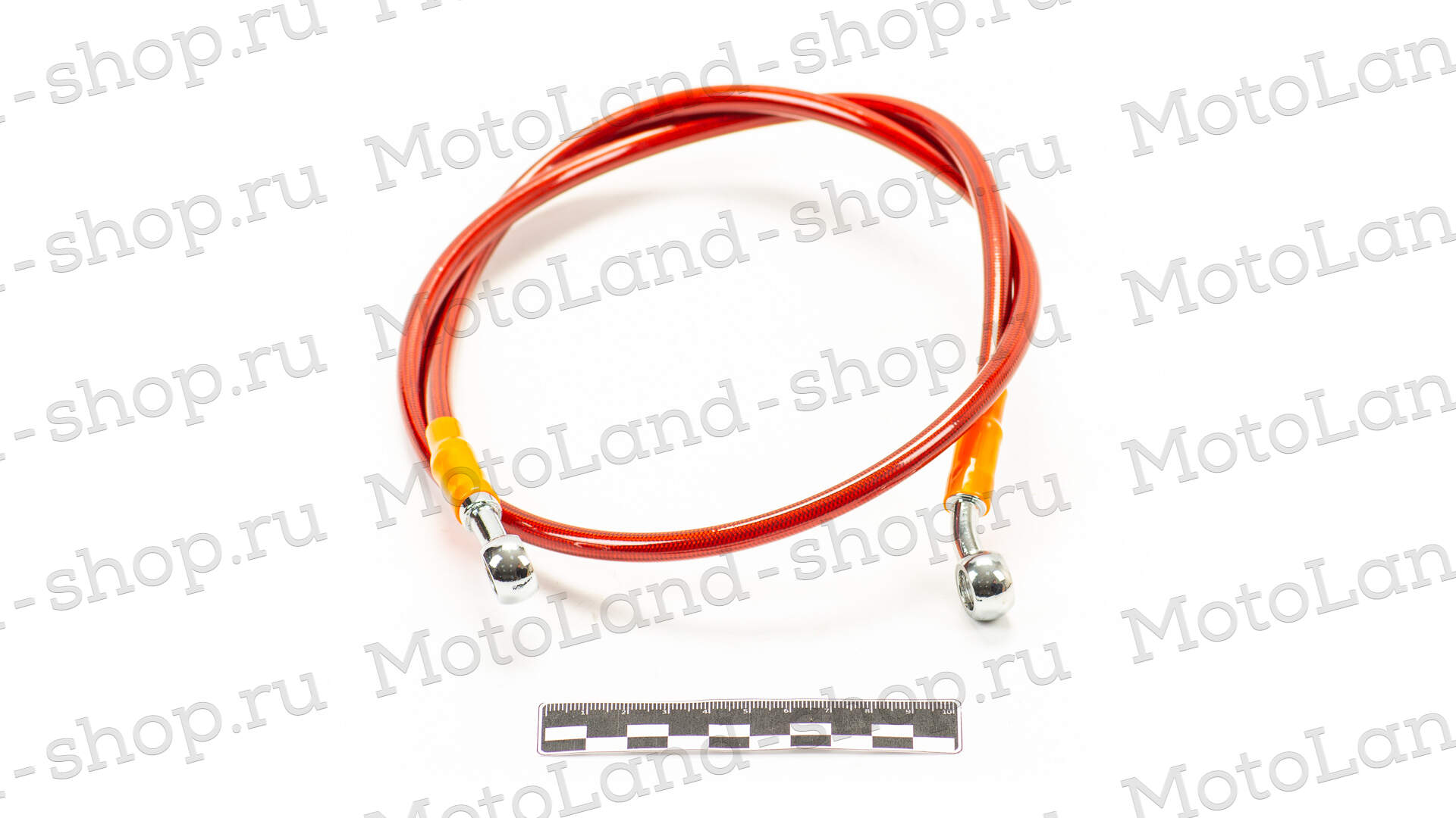 Шланг гидравлический тормозной (армированный) L=1000 d=10мм красный