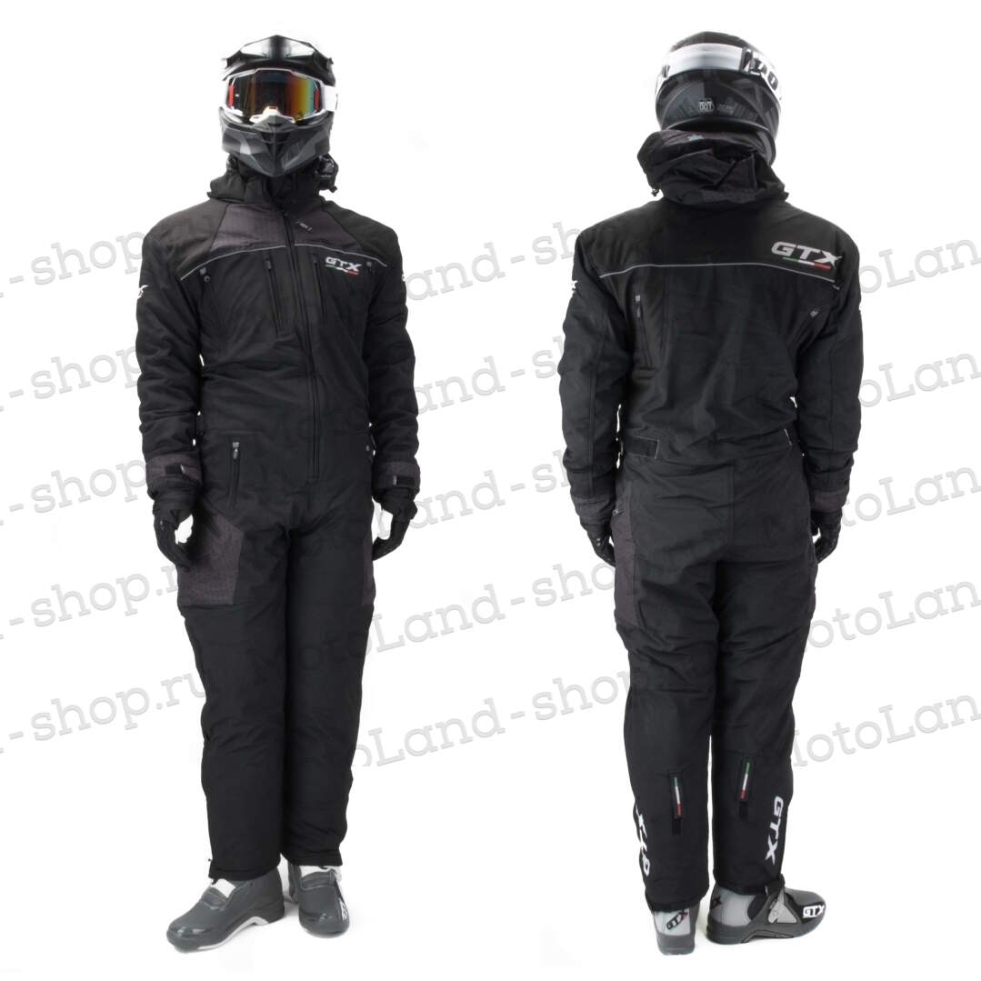 Комбинезон для снегохода GTX №4 black (текстиль) (XL)