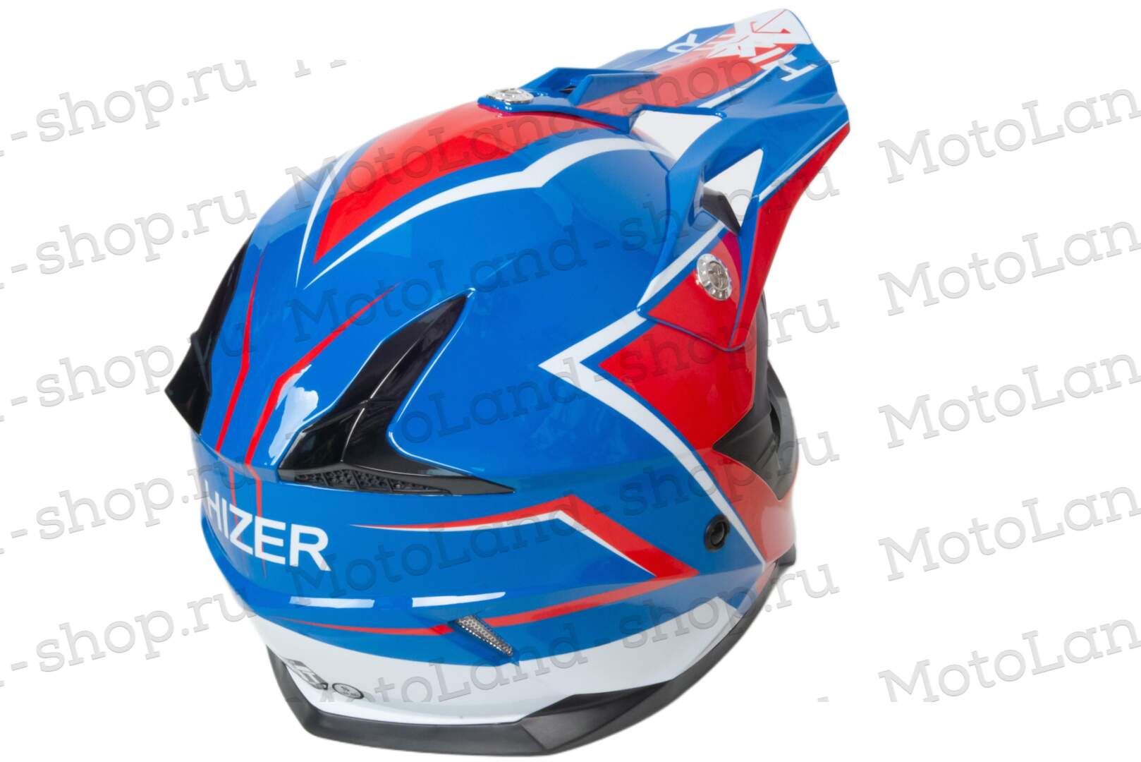 Шлем мото кроссовый HIZER 615 №5 (S)  blue