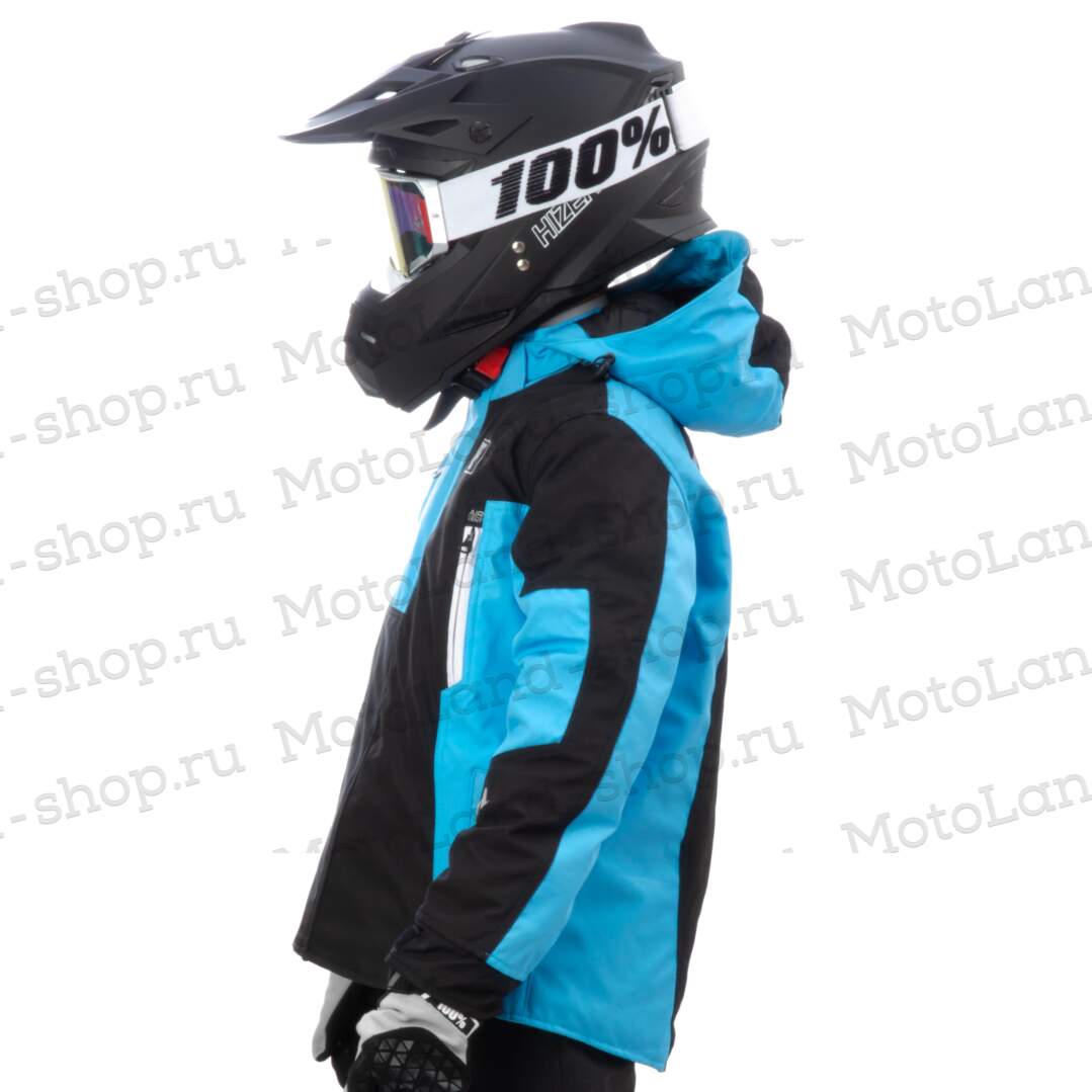 Куртка для снегохода (детская) KLIM KOMPOUND №3 black-blue (текстиль) (16Y)