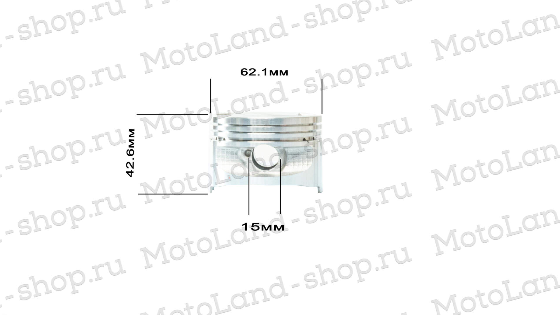 Поршень в сборе W190 190см3 D=62 ZS 62х42,5х15
