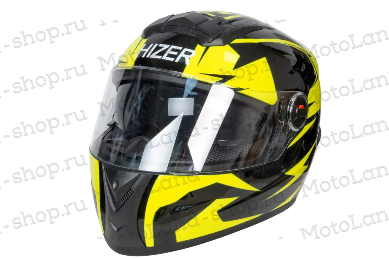 Шлем мото интеграл HIZER B561 №1 (M)  black/yellow