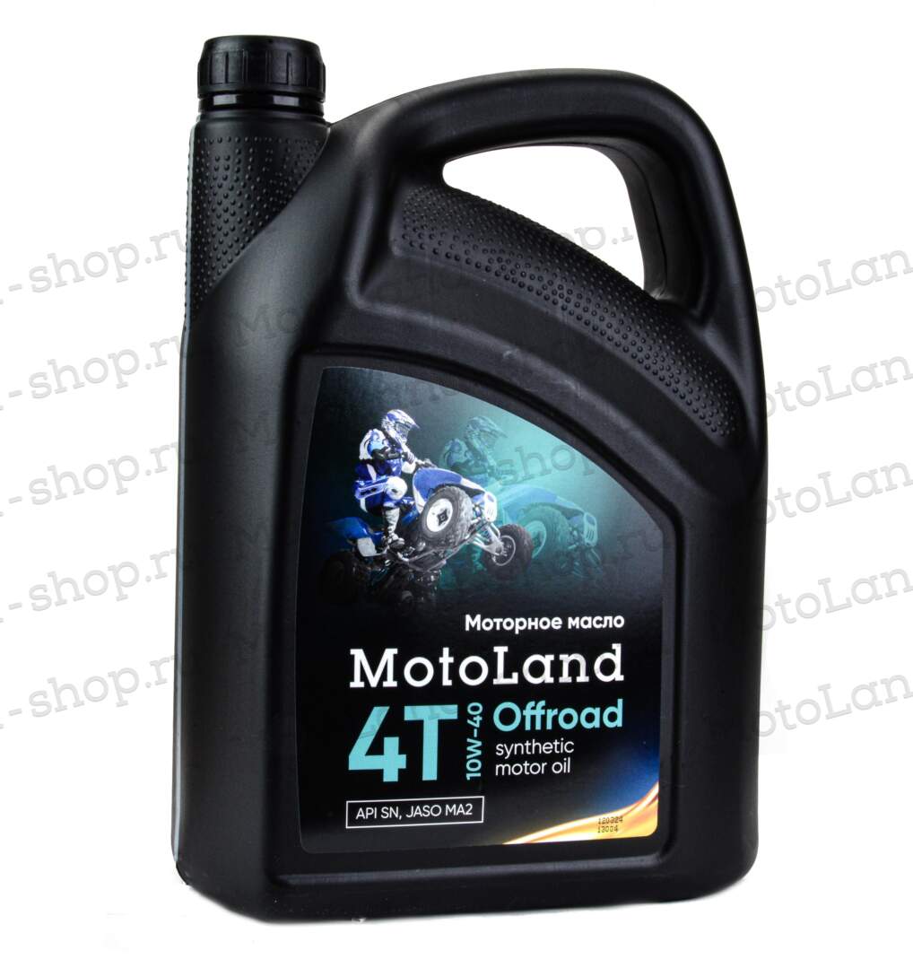 Масло моторное для квадроциклов MOTOLAND Offroad 4T 10w40 4л