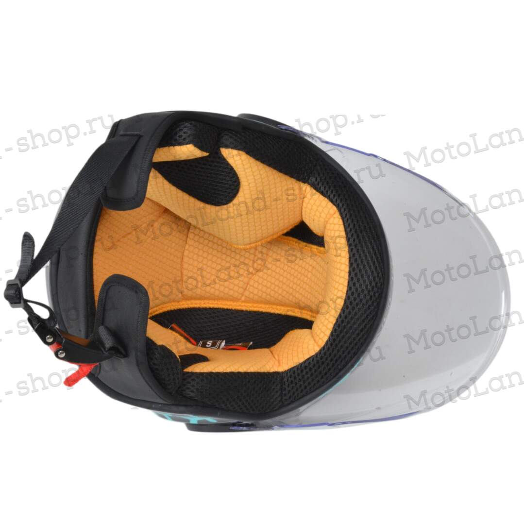 Шлем мото открытый HIZER J511 №2 blue/black (S) детский