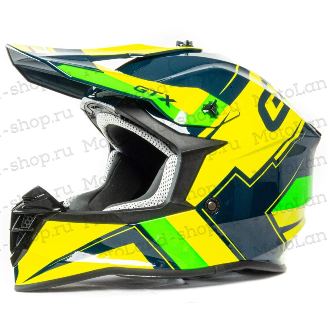 Шлем мото кроссовый GTX 633 №12 (M) GREEN