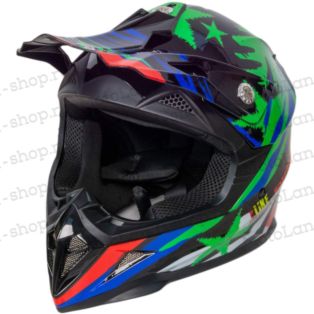 Шлем мото кроссовый HIZER 211 (S) (подростковый)