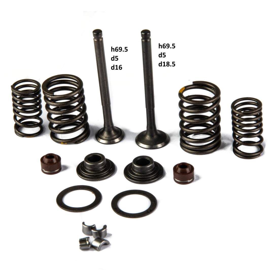 Клапаны 139QMB 50/80см3 (компл пруж. сухарь)