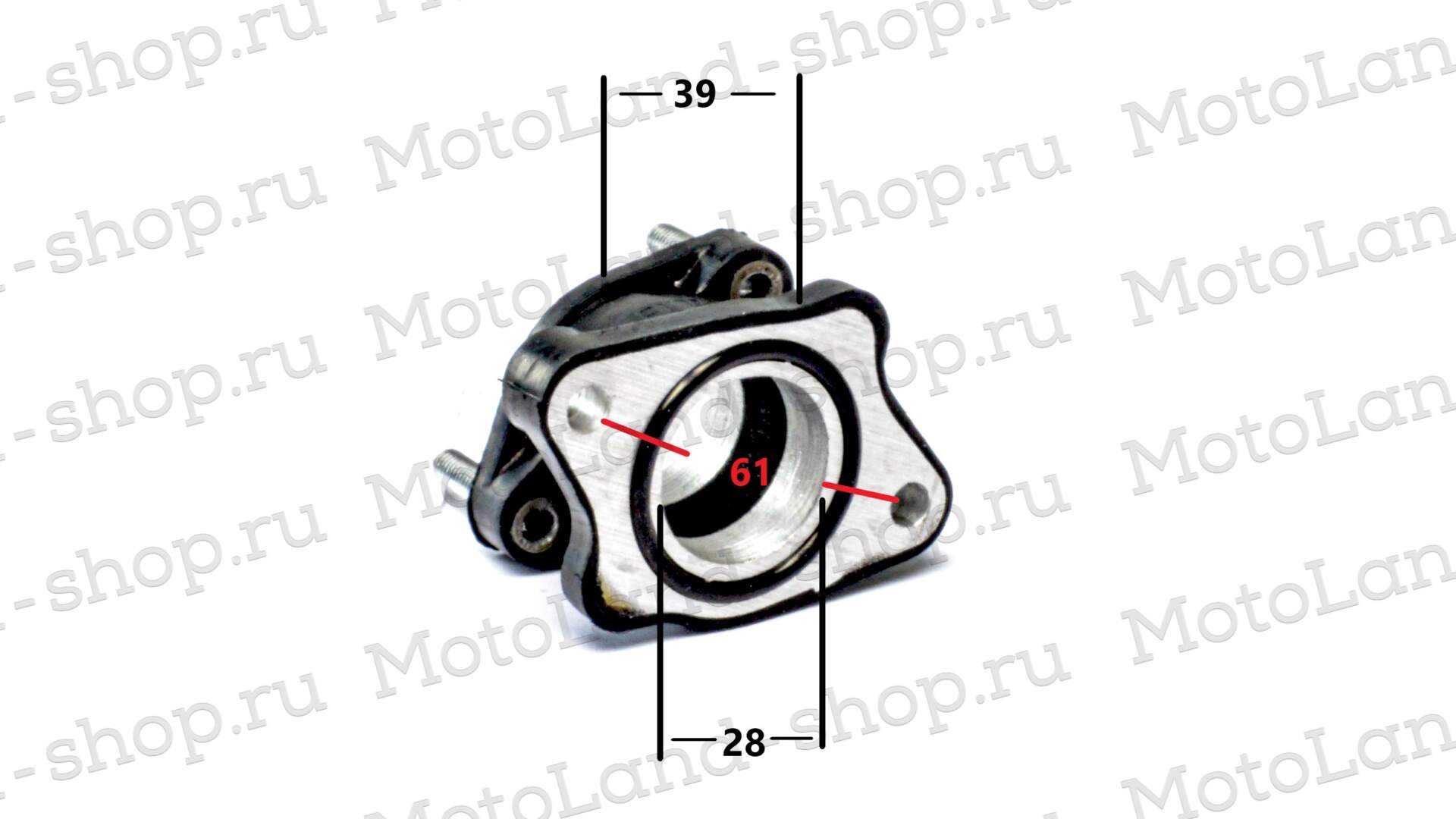 Патрубок впускной (металл) 156FMI (CB125D),161FMJ (CB150D) 162FMJ (CG150D)