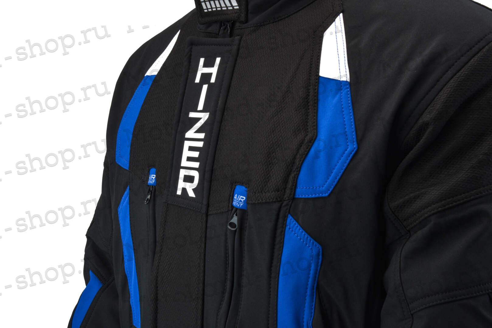 Куртка для снегохода HIZER №2 black-blue (текстиль) (S)
