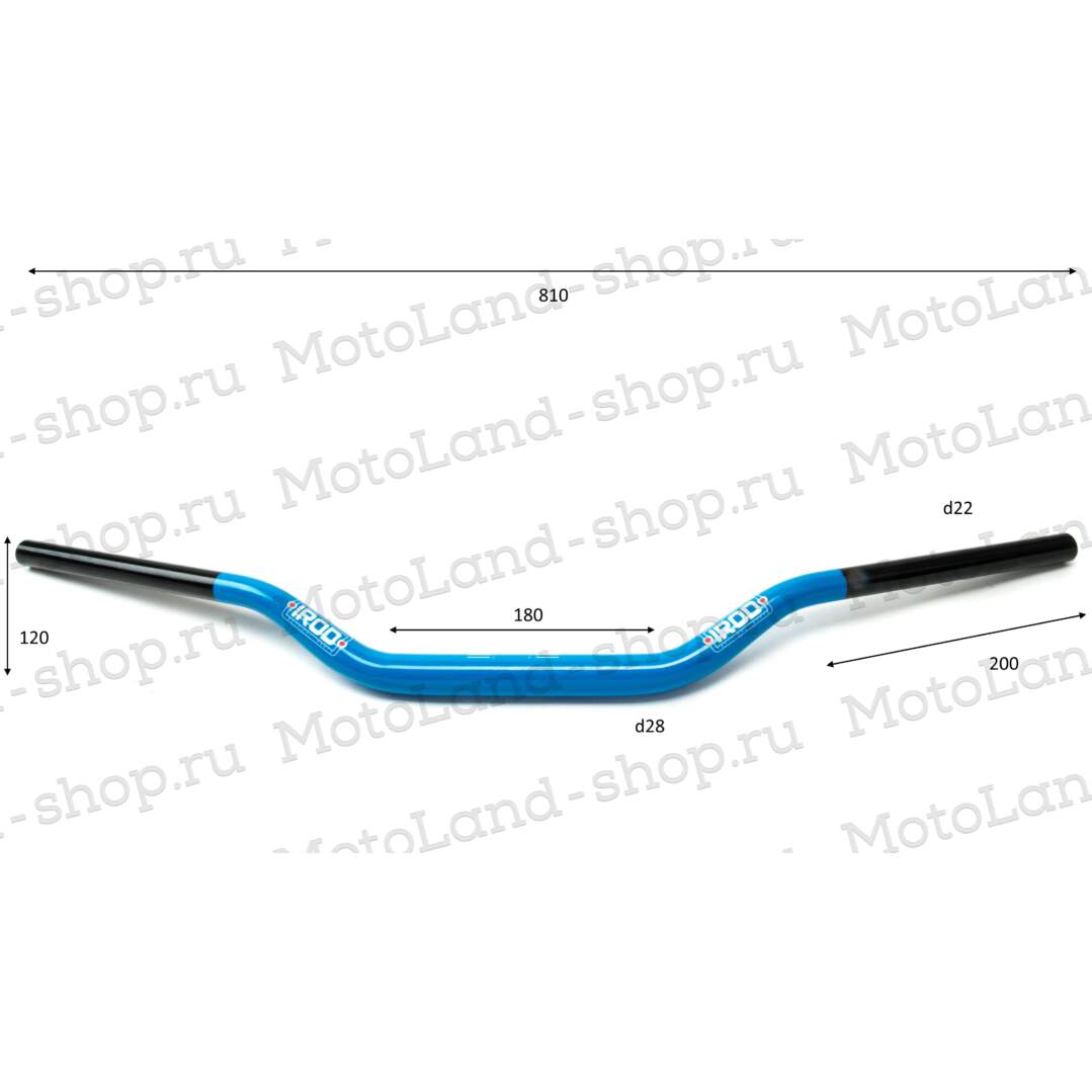 Руль 28мм №3 двухцветный синий