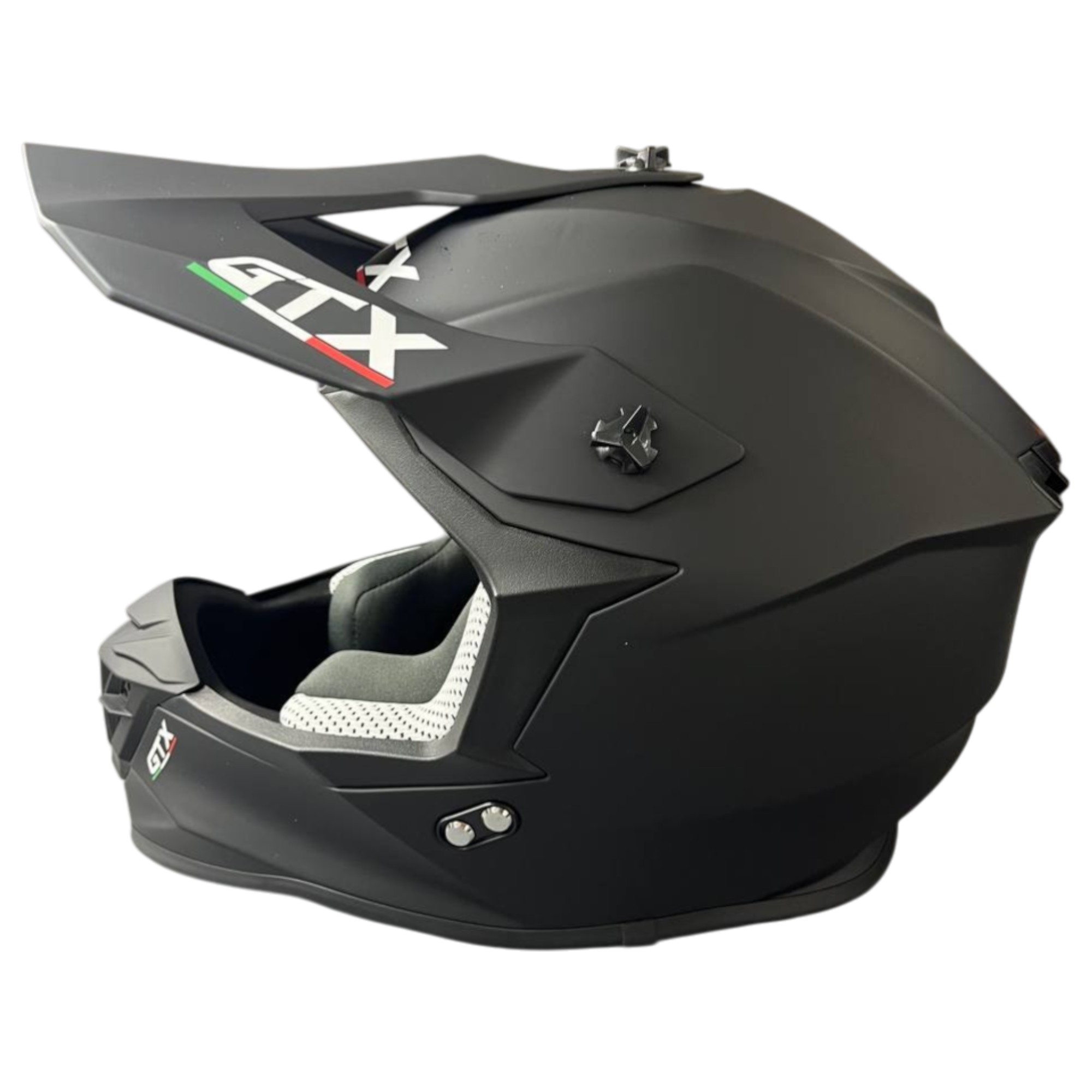 Шлем мото кроссовый GTX 633 №14 (M) MATTE BLACK