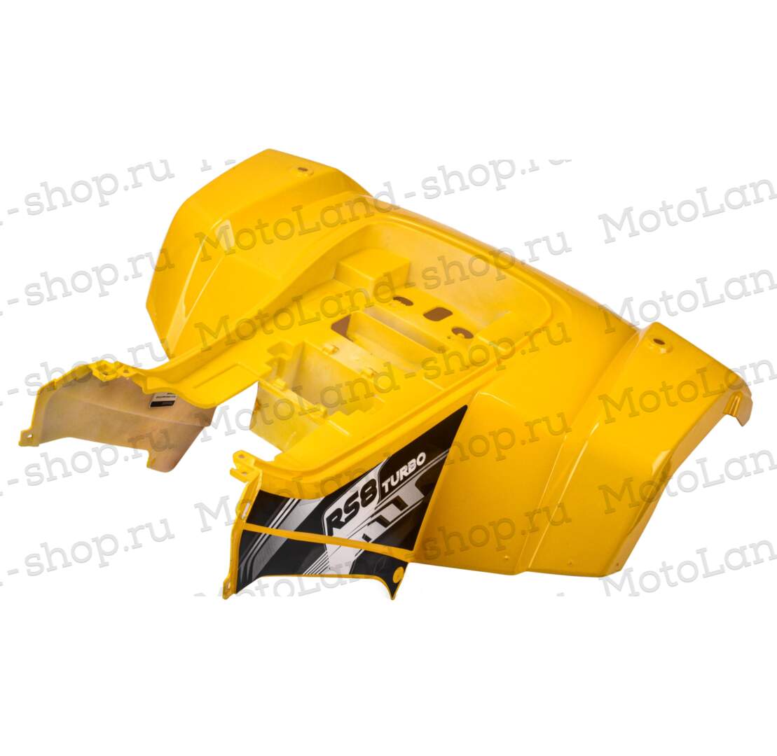 Пластик основной задний ATV WILD TRACK LUX желтый