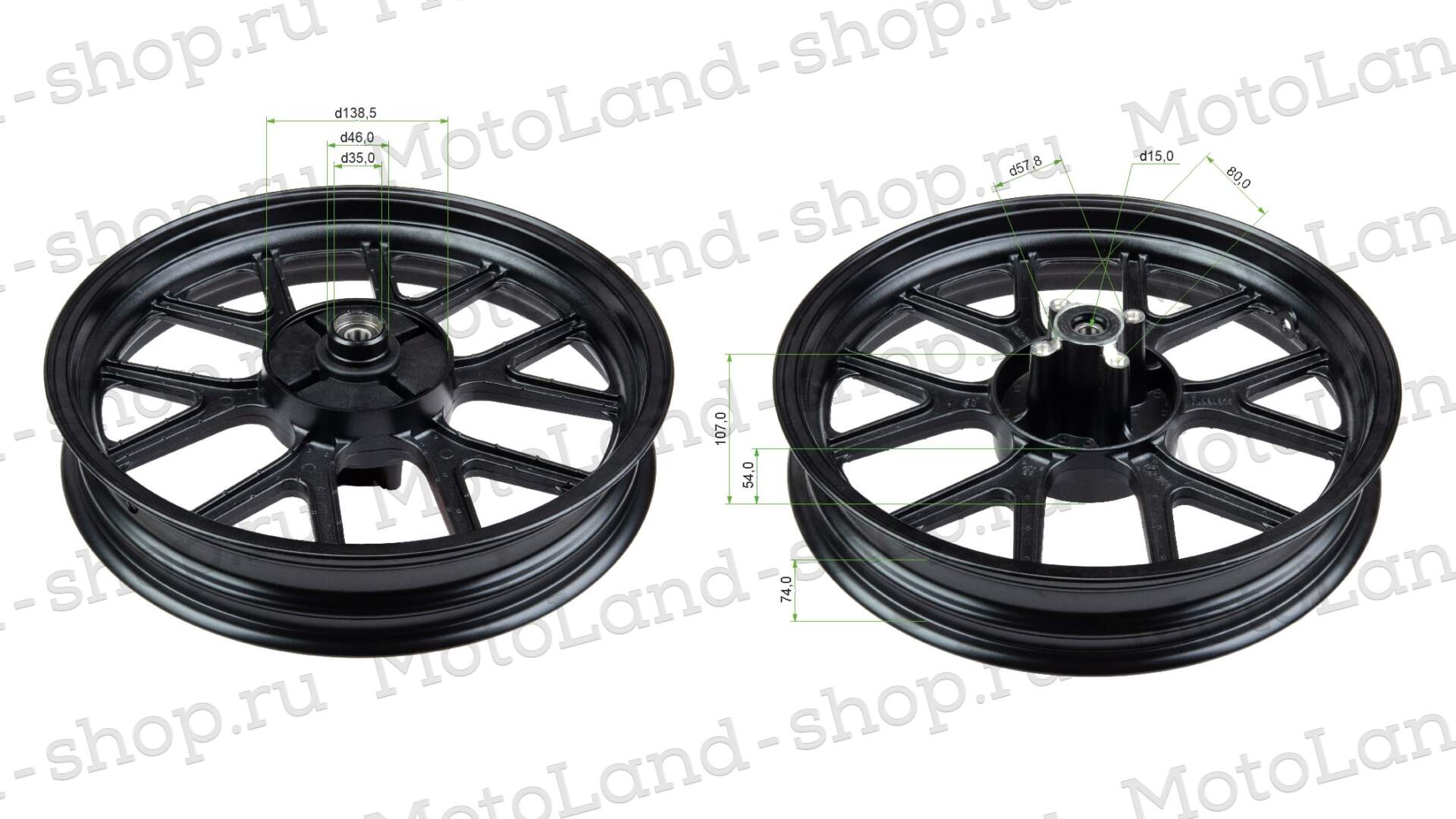 Обод задний TEXAS 300