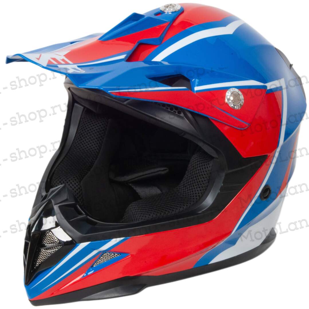 Шлем мото кроссовый HIZER 615 №5 (S)  blue