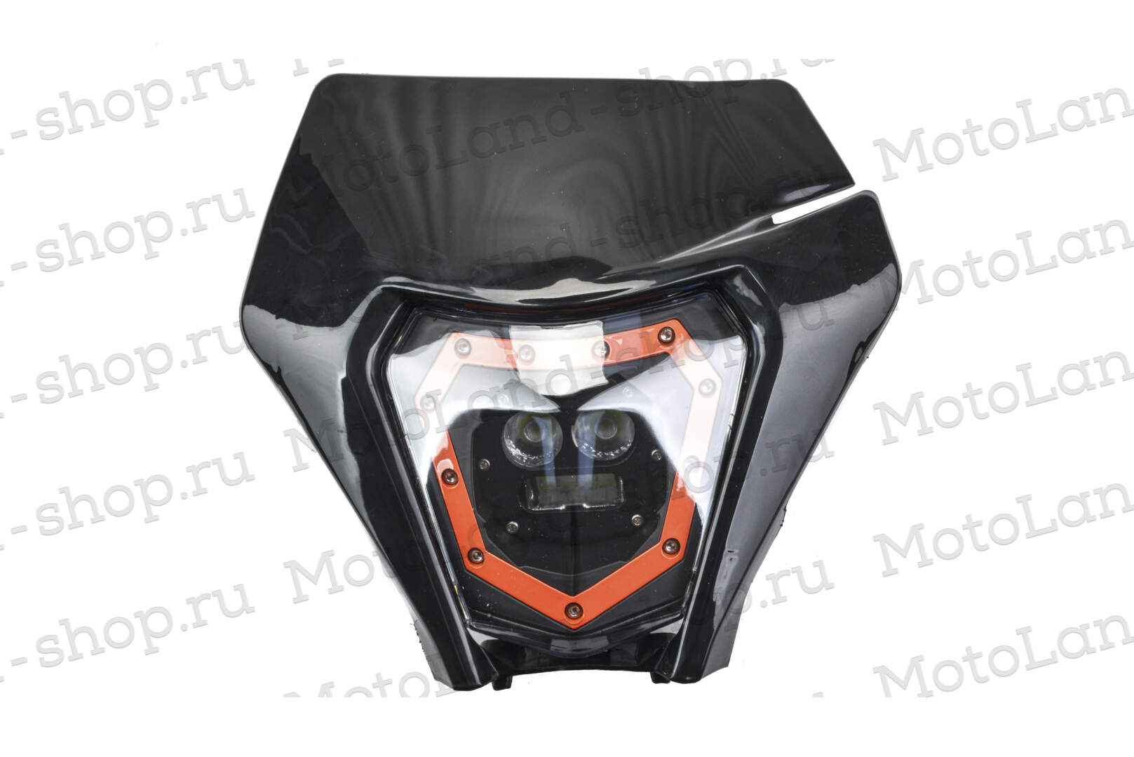 Фара в сборе №1 (KTM) черная 