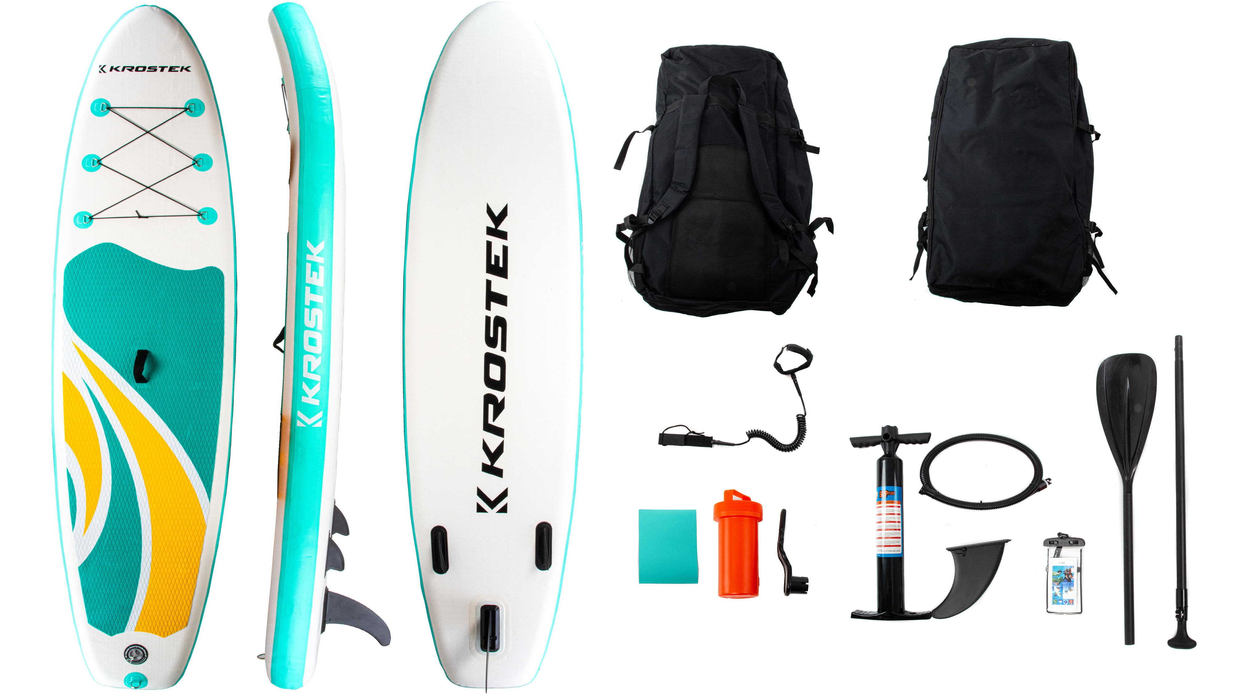 Sup-board двухслойный №4 Light Blue/Yellow (10.6FT)