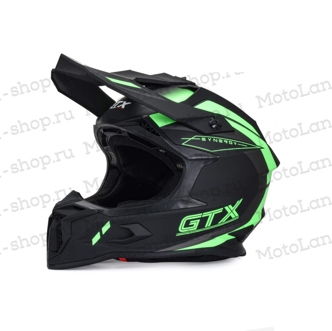 Шлем мото кроссовый GTX 635 №1 (S) GREEN