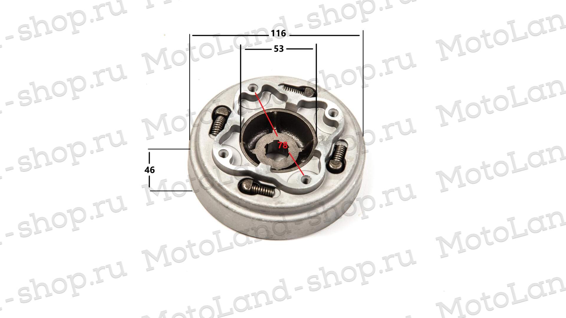 Барабан сцепления в сборе 139FMB,147FMH 50-70см3 (механика) 