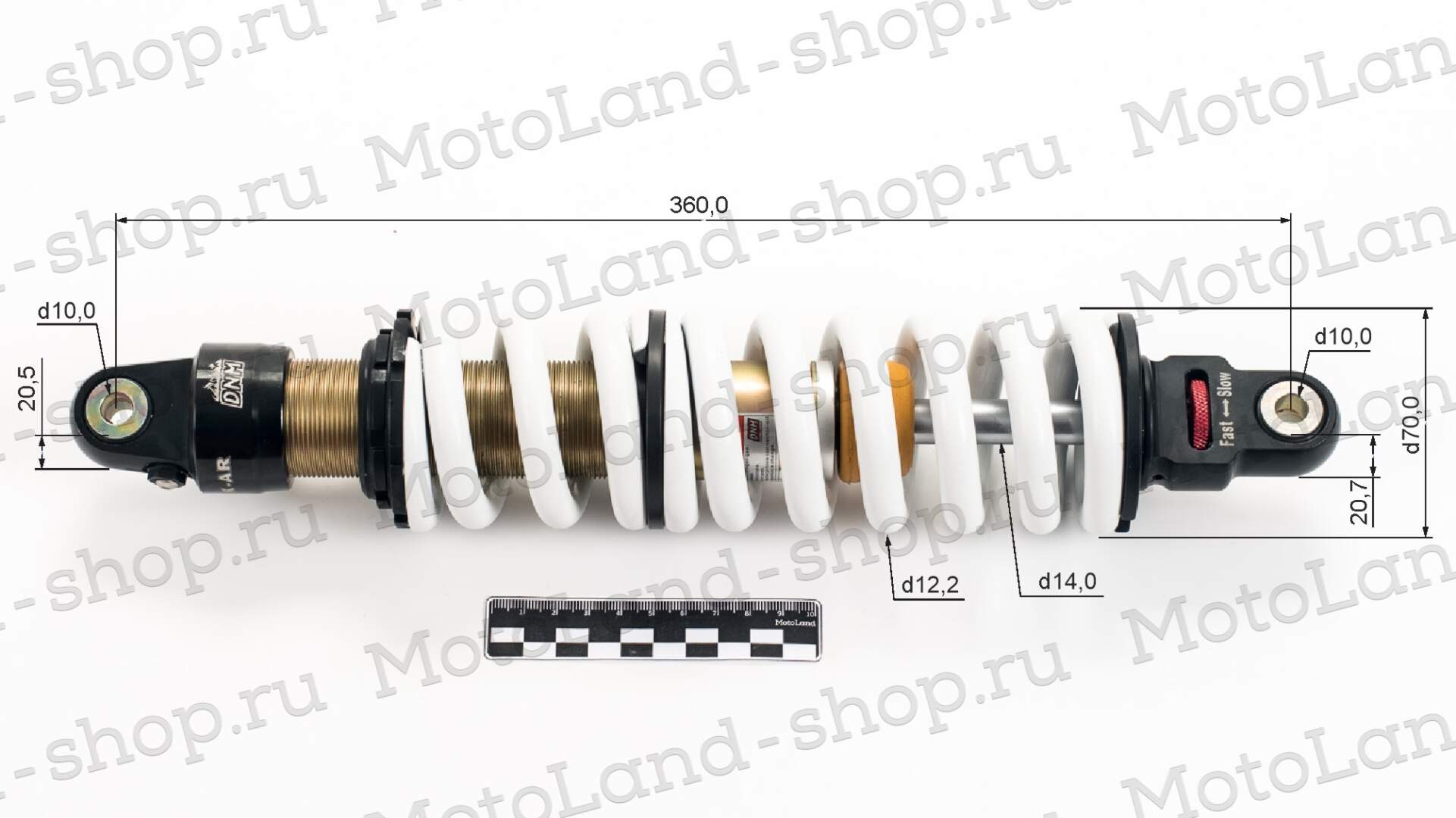 Амортизатор L=360  центральный DNM MK-AR